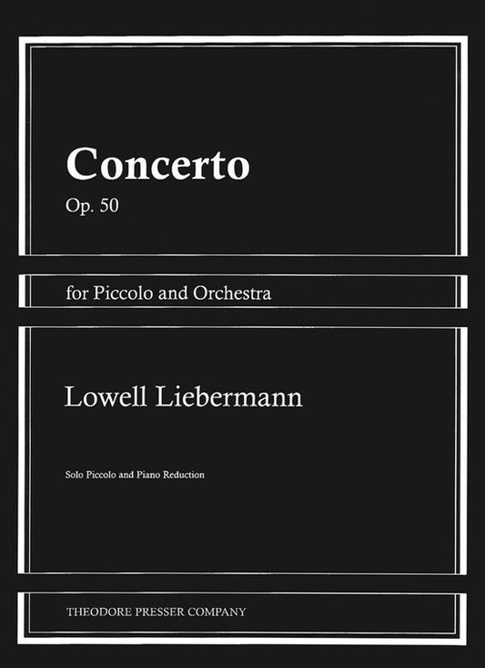 Liebermann - Concerto For Piccolo/Piano (Softcover Book)