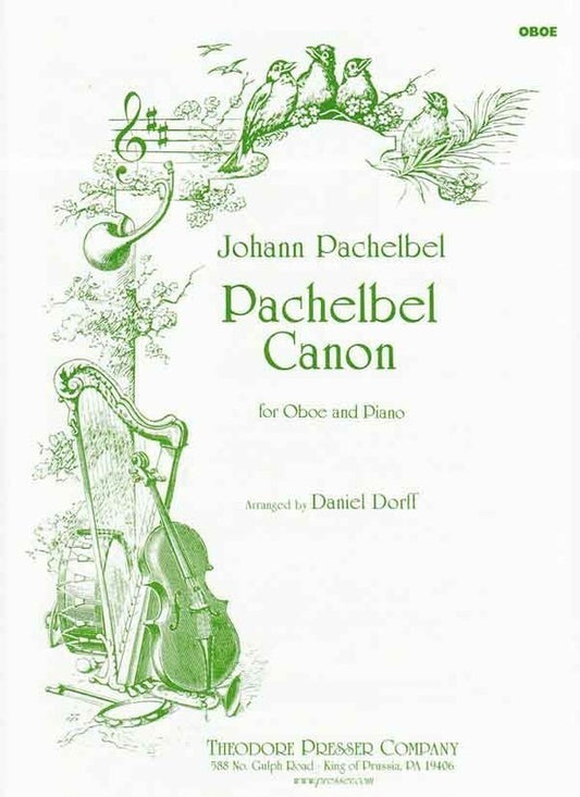 Pachelbel Canon For Oboe/Piano Arr Dorff (Softcover Book)
