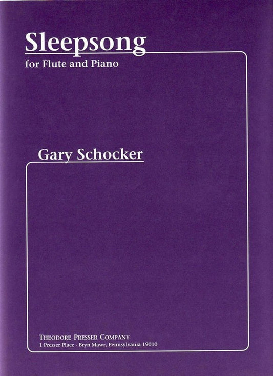 Schocker - Sleepsong For Flute/Piano (Softcover Book)
