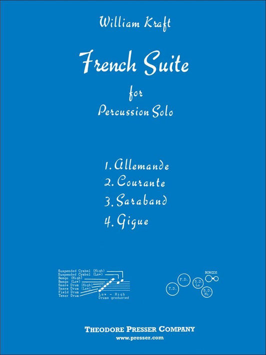 Kraft French Suite for Percussion Solo by William Kraft