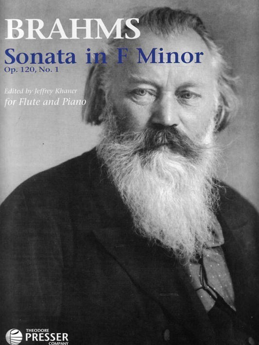 Brahms - Sonata F Min Op 120 No 1 Flute/Piano Ed Khaner (Softcover Book)