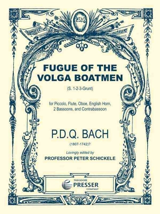 Pdq Bach - Fugue Of The Volga Boatmen Woodwind Ensemble (Music Score/Parts)