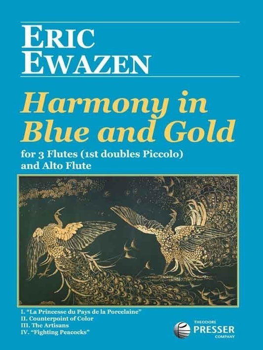 Ewazen - Harmony In Blue And Gold Flute Quartet Score/Parts
