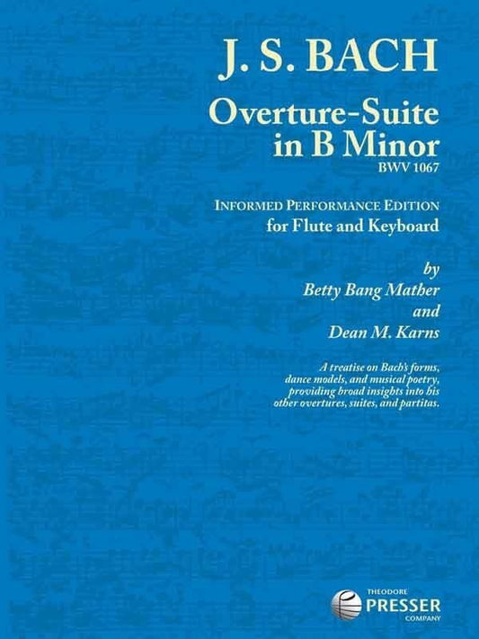 Bach - Overture Suite B Min Bwv 1067 Flute/Piano (Softcover Book)