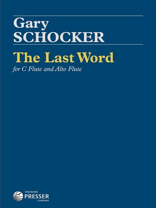 Schocker - The Last Word For Flute and Alto Flute (Softcover Book)