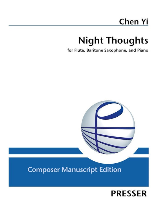 Yi - Night Thoughts Flute/Baritone Sax/Piano (Pod) Softcover Book (Baritone Saxophone|Flute|Piano)