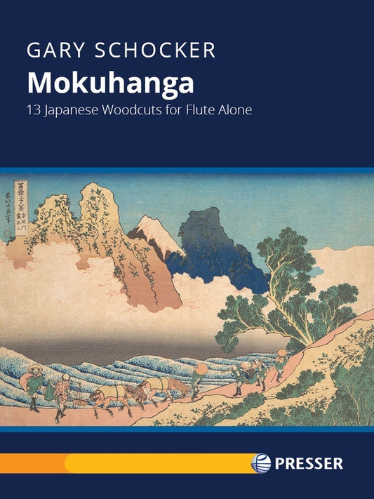 Schocker - Mokuhanga 13 Japanese Woodcuts For Flute Softcover Book (Flute)