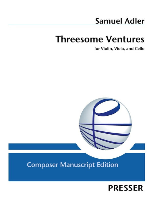 Adler - Threesome Ventures Violin/Viola/Cello Sc/Pts (Pod) Score/Parts (Viola|Cello|Violin)