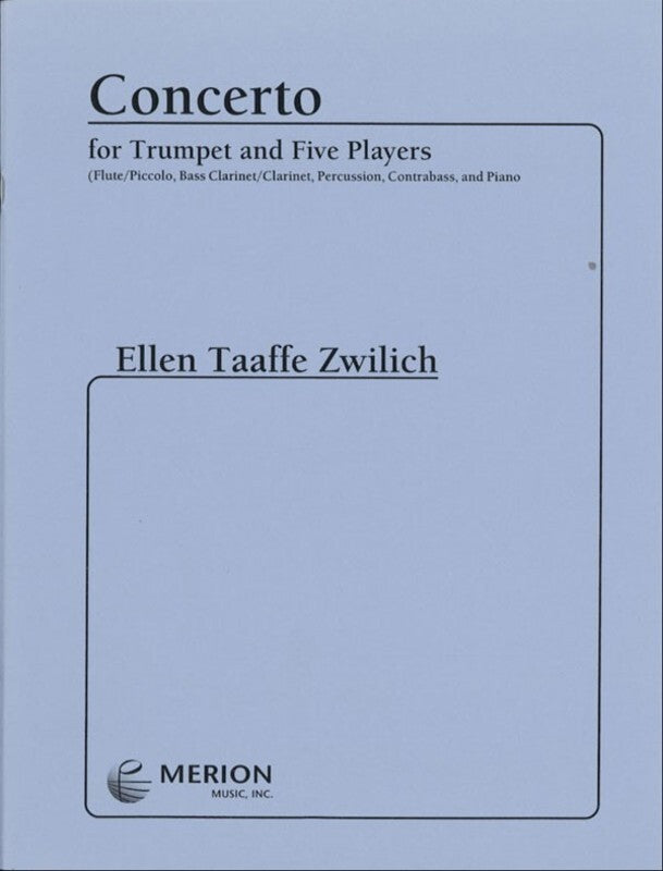 Zwilich - Concerto For Trumpet And 5 Players Score/Parts