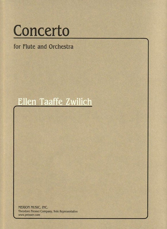 Zwilich - Concerto For Flute/Piano (Softcover Book)
