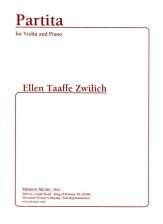 Zwilich - Partita for Violin and Piano by Ellen Taaffe Zwilich, Merion Music, 1 Page