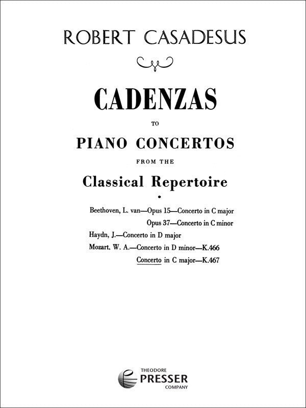 Casadesus - Cadenza To Mozart Concerto K 467