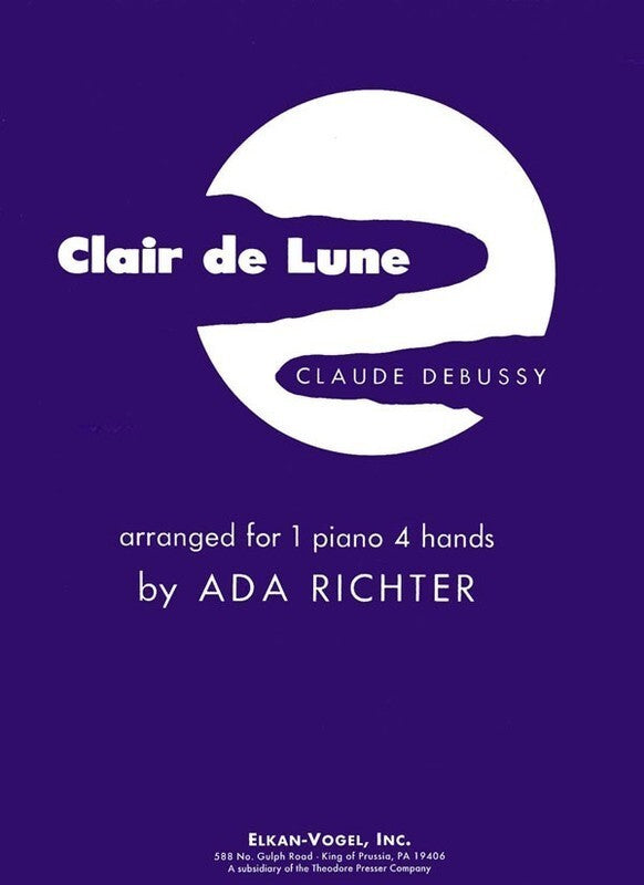 Debussy - Clair De Lune Piano Duet Arr Richter (Softcover Book)