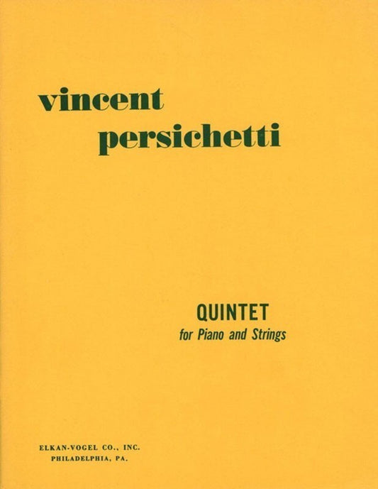 Persichetti - Quintet For Piano And Strings (Music Score/Parts)