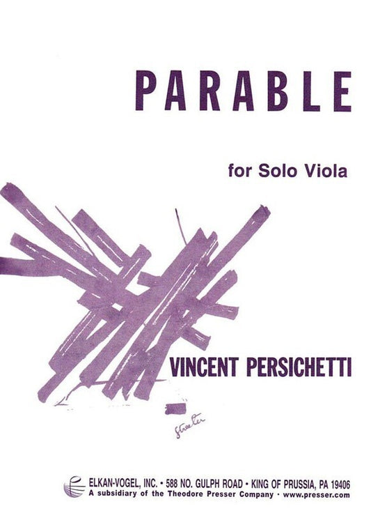 Parable No 16 Viola Solo Op 130