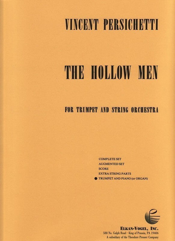 Hollow Men Op 25 Trumpet/Piano