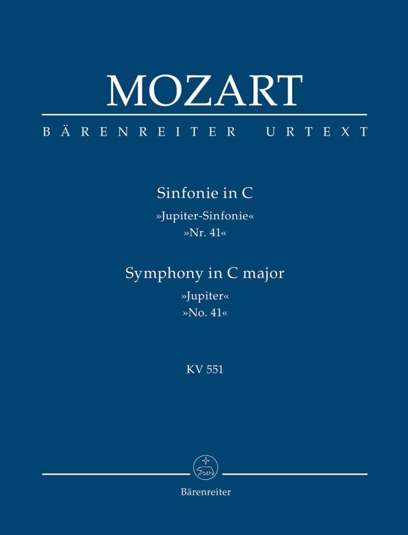Mozart Symphony in C Major No. 41 K 551 Jupiter Study Score 80 Pages Urtext