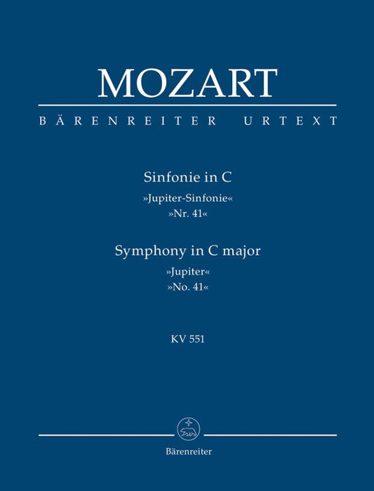 Mozart Symphony in C Major No. 41 K 551 Jupiter Study Score 80 Pages Urtext