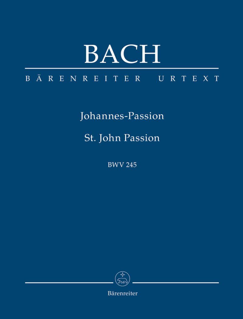 Bach - St John Passion BWV 245 Study Score, Urtext Edition, 265 Pages, Barenreiter