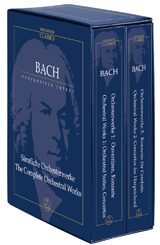 O/P Complete Orchestral Works 2 Volume Set Study Score - Bach J.S. Barenreiter TP2001