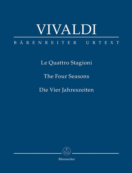 Vivaldi The Four Seasons Study Score for Orchestra 95 Pages Urtext Edition