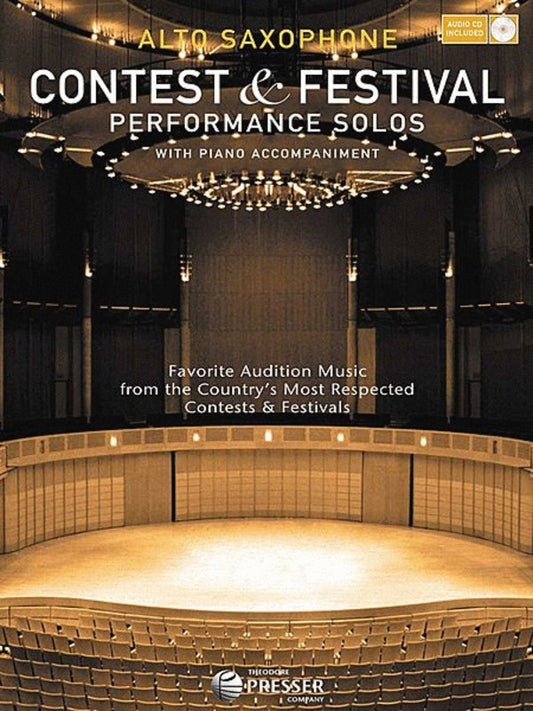 Contest And Festival Solos Alto Sax Book/CD
