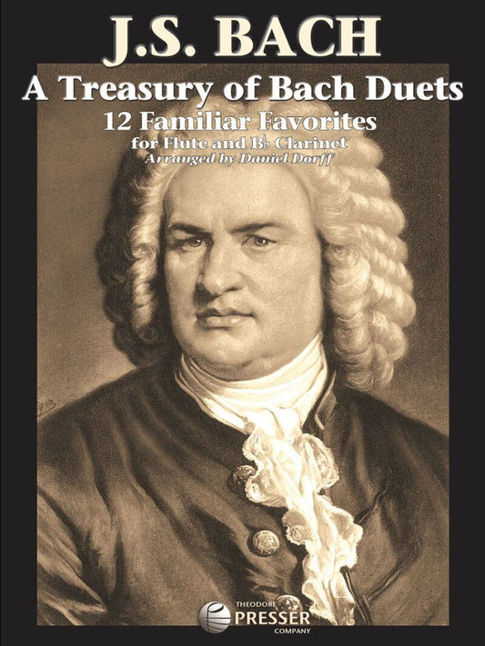 Treasury of Bach Duets Arranged by Dorff for Flute
