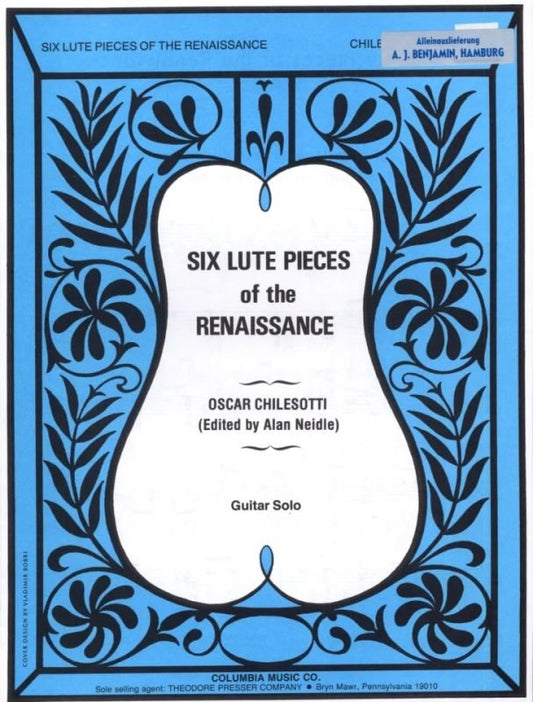 6 Lute Pieces Of The Renaissance Guitar (Softcover Book)
