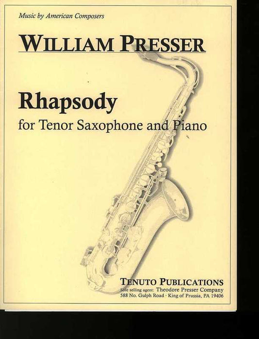 Rhapsody Tenor Sax (Softcover Book)