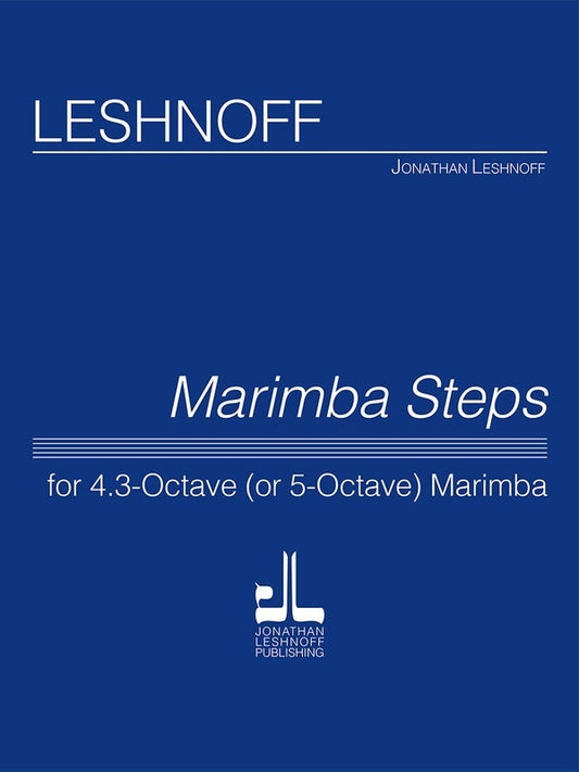 Leshnoff - Marimba Steps For 4.3 Or 5 Octave Marimba Softcover Book (Marimba)