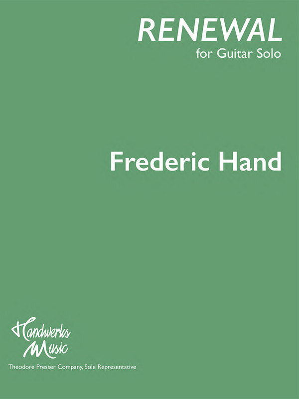 Hand - Renewal For Guitar Solo Softcover Book (Guitar)