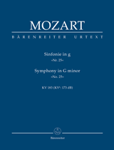 Symphony No. 25 in G Minor Study Score (K.183) Miniature Score