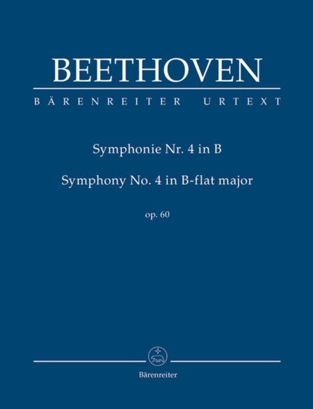 Symphony No 4 Op 60 B Flat Urtext Edition