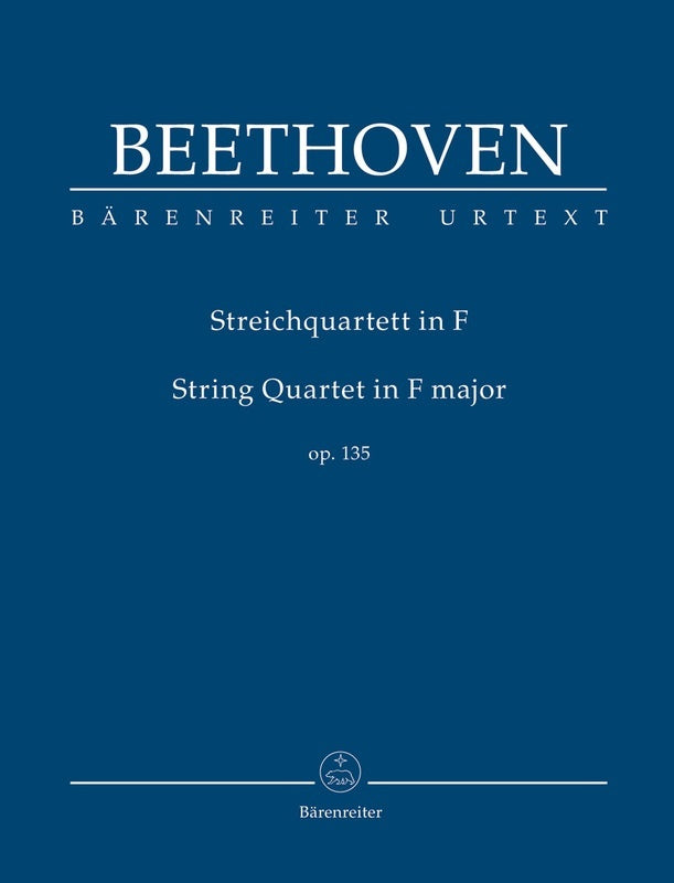 Beethoven - String Quartet F Major Op 135 Study Score Score (Viola|Cello|2 Violins)