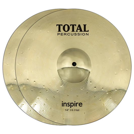 Total Percussion Inspire 14" Brass Hi-Hat Cymbals - Pair