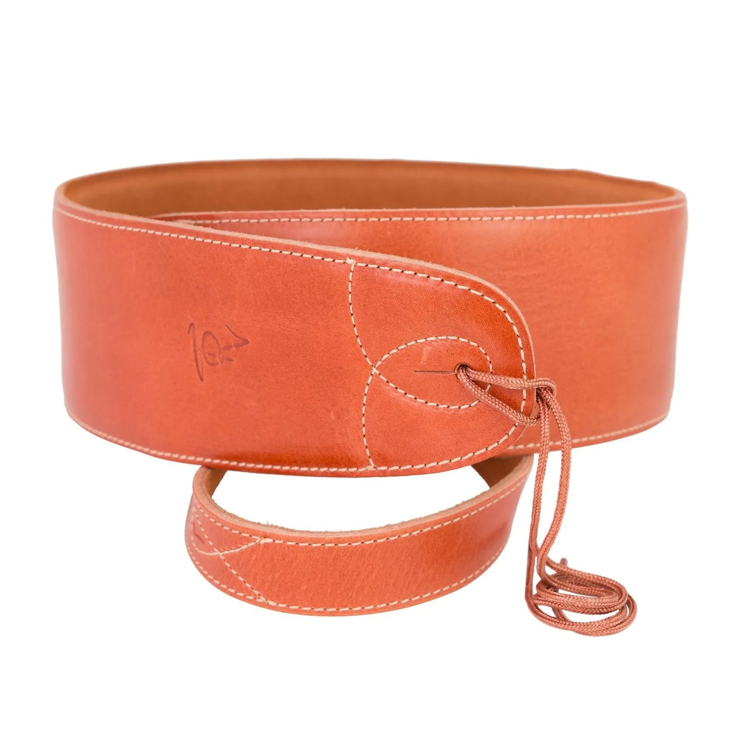 Timberidge Premium Italian Leather Padded Guitar Strap Brown 183 cm Long 8 cm Wide — view 3