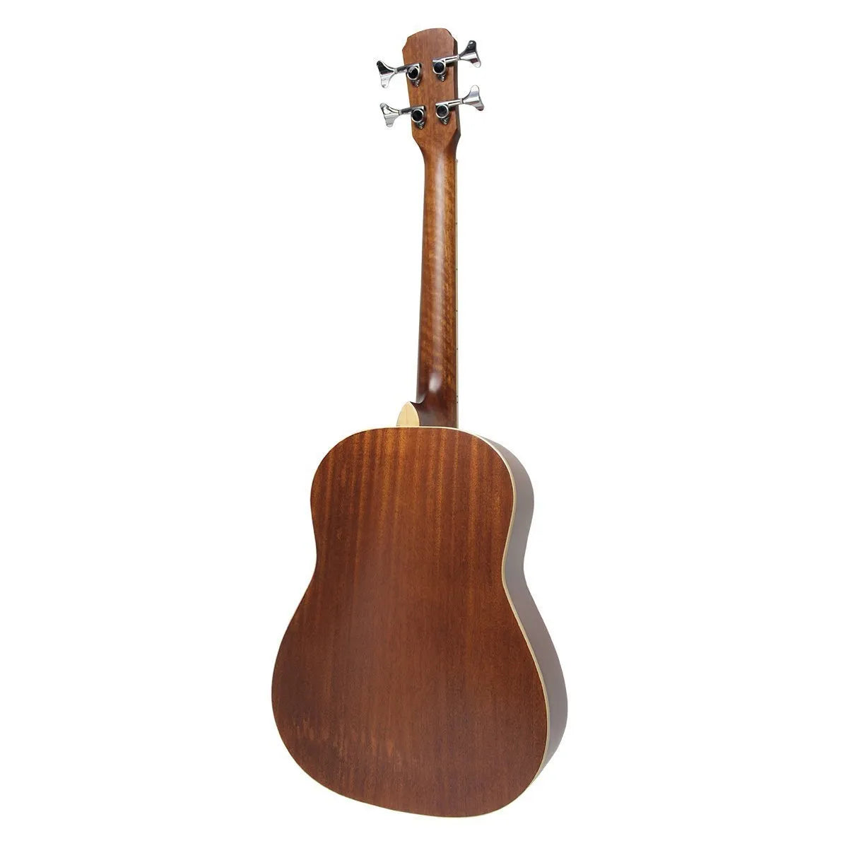 Timberidge 4 Series Cedar Solid Top Acoustic-Electric Bass Travel Guitar with Gig Bag Natural Satin — view 2