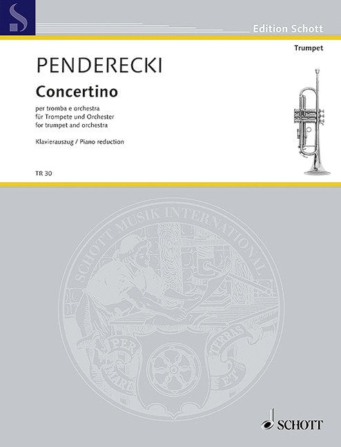 Penderecki: Concertino — Trumpet & Piano (Schott Music)