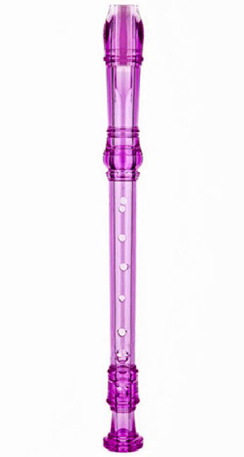 Maxtone TR57TB Soprano Descant Recorder Baroque System Purple