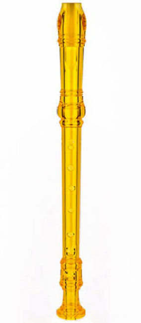 Maxtone TR57TB Soprano Descant Recorder Baroque System Yellow