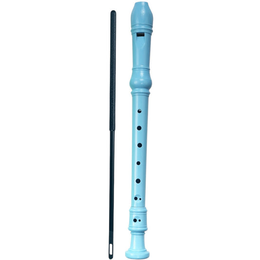 Maxtone TR63B Soprano Descant Recorder Baroque System Pastel Blue