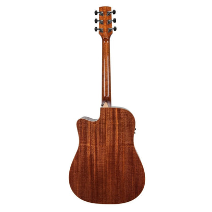 Timberidge TRC-1-NGL 1 Series Spruce Solid Top Acoustic-Electric Dreadnought Cutaway Guitar Natural Gloss with Hard Case — view 2