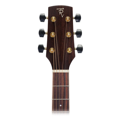 Timberidge TRC-3-NST '3 Series' Spruce Solid Top Acoustic-Electric Dreadnought Guitar with Hard Case (Natural Satin) — view 5