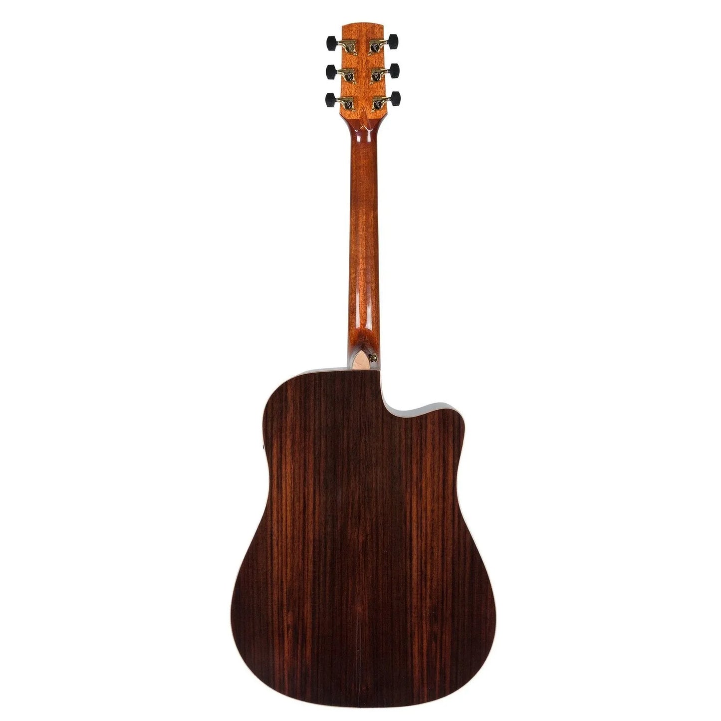 Timberidge TRC-3L-NGL Left Handed Spruce Solid Top Acoustic-Electric Dreadnought Cutaway Guitar Natural Gloss — view 2