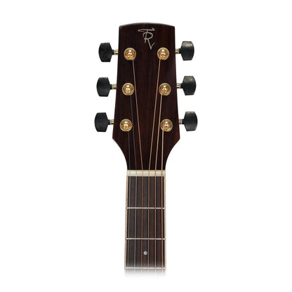 Timberidge TRC-3L-NGL Left Handed Spruce Solid Top Acoustic-Electric Dreadnought Cutaway Guitar Natural Gloss — view 5