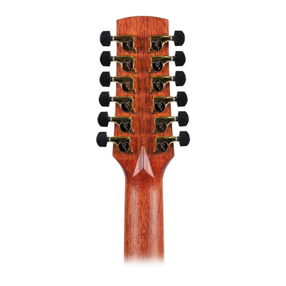 Timberidge 4 Series 12-String Cedar Solid Top Acoustic-Electric Dreadnought Cutaway Guitar Natural Satin with Hard Case — view 6