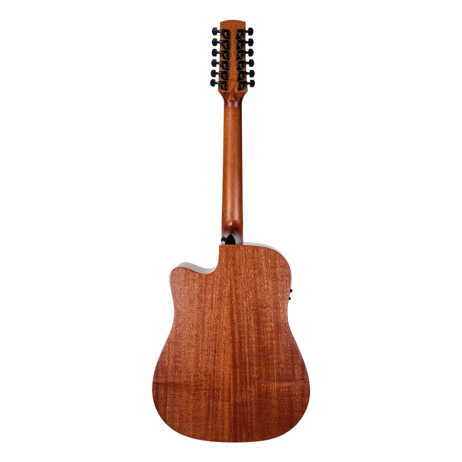 Timberidge Messenger Series 12-String Mahogany Acoustic-Electric Dreadnought Cutaway Guitar Natural Satin with Hard Case — view 2