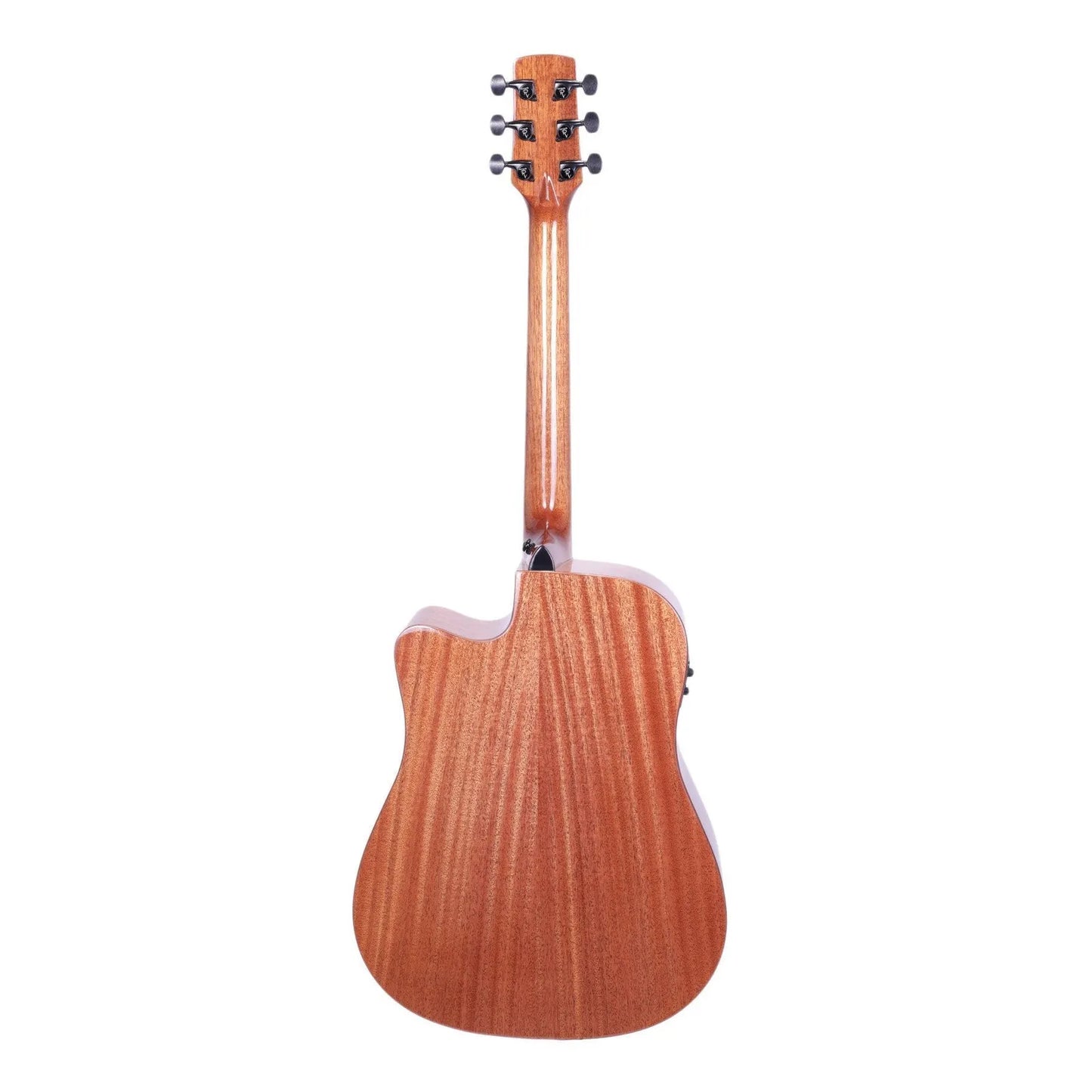 Timberidge Messenger Series Mahogany Solid Top Acoustic-Electric Dreadnought Cutaway Guitar Natural Gloss TRC-MMT-NGL — view 2
