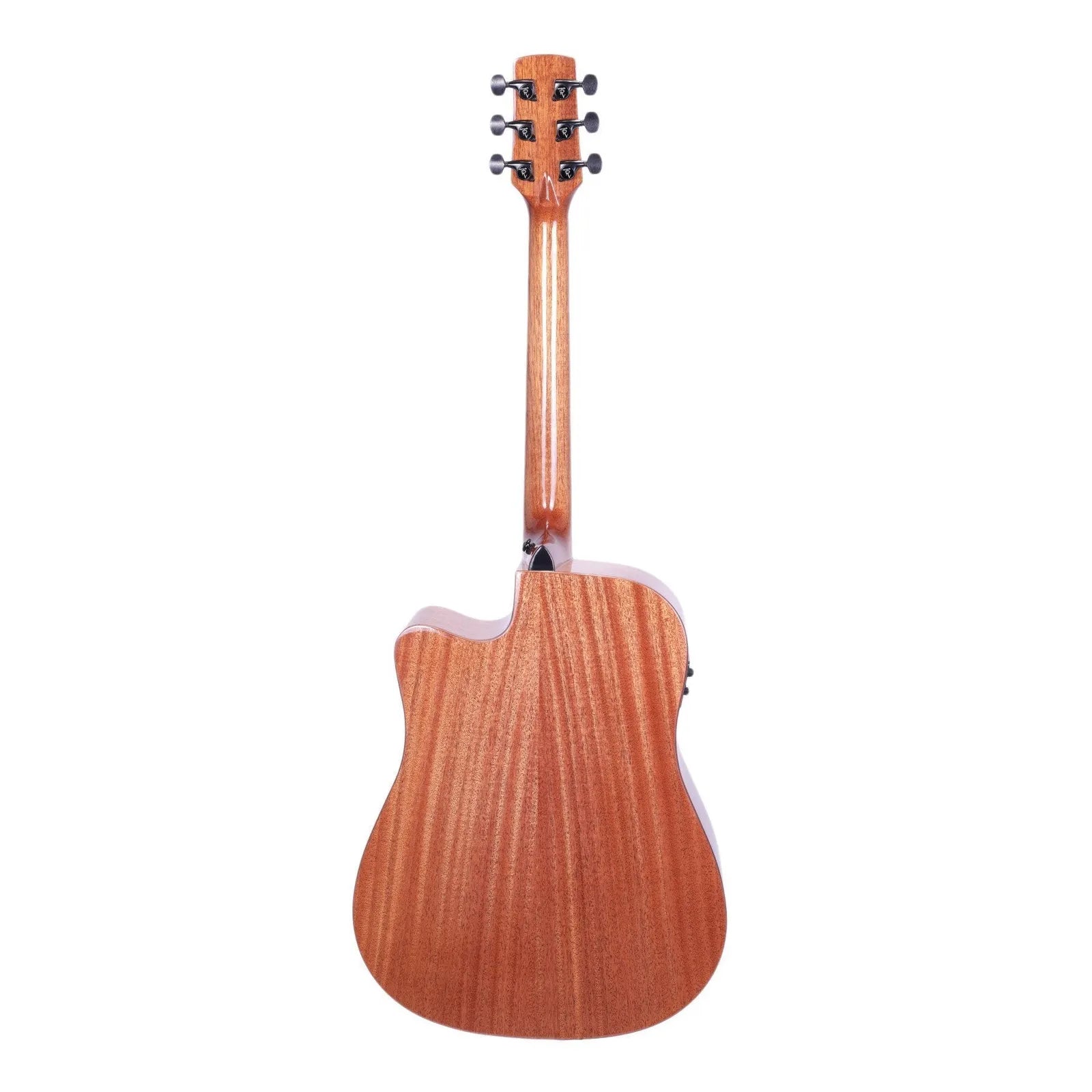 Timberidge Messenger Series Mahogany Solid Top Acoustic-Electric Dreadnought Cutaway Guitar Natural Gloss TRC-MMT-NGL — view 2