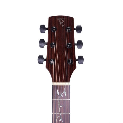 Timberidge Messenger Series Mahogany Solid Top Acoustic-Electric Dreadnought Cutaway Guitar Natural Gloss TRC-MMT-NGL — view 4